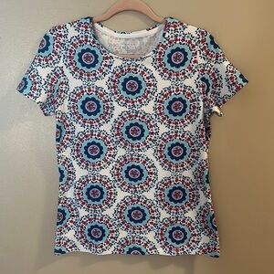 Talbots Floral Kaleidoscope Tee | Petite Small‎